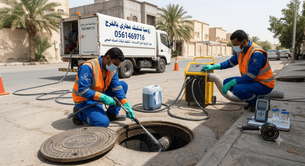 تسليك الصرف الصحي بالخرج